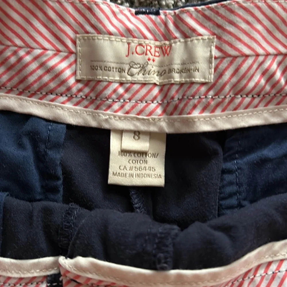 J. Crew Navy Blue Chino Shorts - Picture 3 of 4
